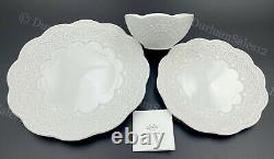 LENOX $316 Chelse Muse SCALLOP 12 Pc Dinnerware WHITE Set Plates & Bowls Serve 4