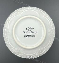 LENOX $316 Chelse Muse SCALLOP 12 Pc Dinnerware WHITE Set Plates & Bowls Serve 4