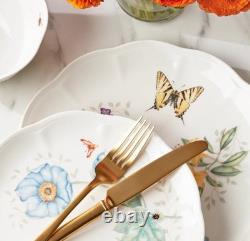 LENOX Butterfly Meadow Collection 29 Pieces Dinnerware Set NEW
