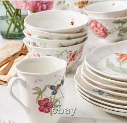 LENOX Butterfly Meadow Collection 29 Pieces Dinnerware Set NEW