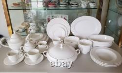 LENOX Classic White Dinnerware 42 Piece Set, Made in USA, All Brand New