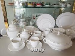 LENOX Classic White Dinnerware 42 Piece Set, Made in USA, All Brand New