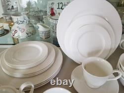 LENOX Classic White Dinnerware 42 Piece Set, Made in USA, All Brand New