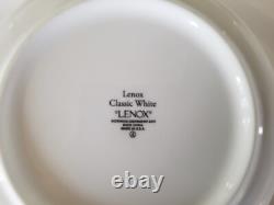 LENOX Classic White Dinnerware 42 Piece Set, Made in USA, All Brand New