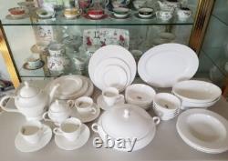 LENOX Classic White Dinnerware 42 Piece Set, Made in USA, All Brand New