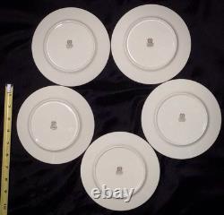 LENOXBlack Royale' PLATINUM RIMMED USA Made-25 PIECE/5 SET-PRISTINE! Porcelain