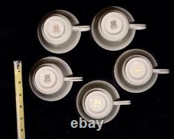 LENOXBlack Royale' PLATINUM RIMMED USA Made-25 PIECE/5 SET-PRISTINE! Porcelain