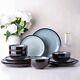 LERATIO Ceramic Dinnerware Sets, Stoneware Coupe Plates and Bowls Sets, Highly