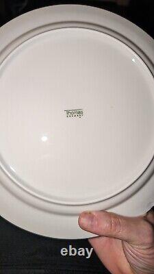 LOT OF 7 THOMAS Germany White Supper Dinner Plates Round Platters Set