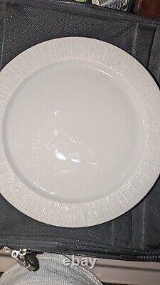 LOT OF 7 THOMAS Germany White Supper Dinner Plates Round Platters Set