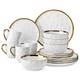 LOVECASA 12/16-Piece Porcelain/Stoneware Dinnerware Set Service for 4 Tableware
