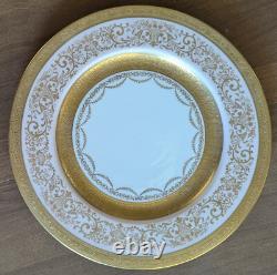 Laurelton Ware Fondeville Gold Encrusted Pink 14p Lot Dinner Plates 10.5