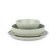 Lauren Modern Stoneware 16-piece Round Dinnerware Set Plates and Bowls Set Di