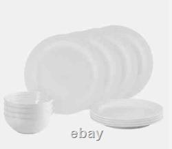 Le Creuset 12-piece Dinnerware Set White