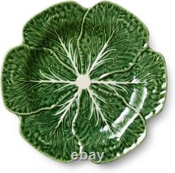 Le Jardin 12-Piece Green Stoneware Dinnerware Set for 4 with Leaf Design