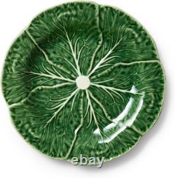 Le Jardin 12-Piece Green Stoneware Dinnerware Set for 4 with Leaf Design