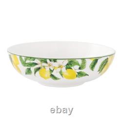 Lemon Floral Bone China Dinnerware Set, Service for 4, 20 Piece