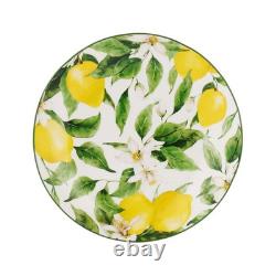 Lemon Floral Bone China Dinnerware Set, Service for 4, 20 Piece Lemon Floral Bone China Dinnerware Set, Service for 4, 20 Piece