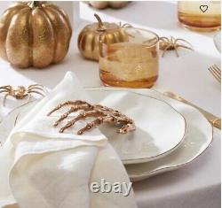 Lenox Blue Bay White Porcelain 12-piece Gold Rim Dinnerware Set Service for 4