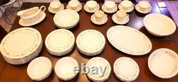 Lenox Brookdale H500 Fine China Set (56 Pieces) with Serving Pieces & Gravy Boat