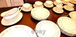 Lenox Brookdale H500 Fine China Set (56 Pieces) with Serving Pieces & Gravy Boat