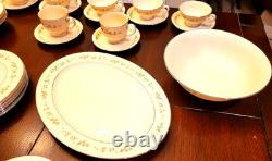 Lenox Brookdale H500 Fine China Set (56 Pieces) with Serving Pieces & Gravy Boat