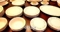 Lenox Brookdale H500 Fine China Set (56 Pieces) with Serving Pieces & Gravy Boat