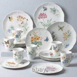 Lenox Butterfly Meadow 18-Piece Dinnerware Set, White