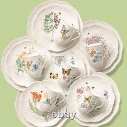 Lenox Butterfly Meadow 18-Piece Dinnerware Set, White