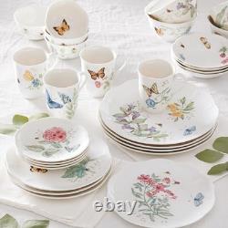 Lenox Butterfly Meadow 28-Piece Dinnerware Set Service for 4 Porcelain