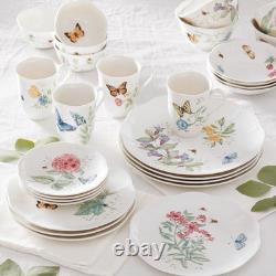 Lenox Butterfly Meadow 28-Piece Dinnerware Set Service for 4 Porcelain