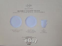 Lenox Butterfly Meadow Cloud White Dinnerware Set 18 Piece Service For 6 NEW