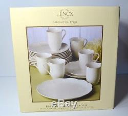 Lenox Butterfly Meadow Cloud White Dinnerware Set 18 Piece Service For 6 NEW NOS