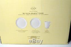 Lenox Butterfly Meadow Cloud White Dinnerware Set 18 Piece Service For 6 NEW NOS