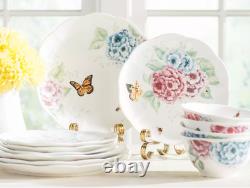 Lenox Butterfly Meadow Hydrangea 12-piece Dinnerware Set Service for 4