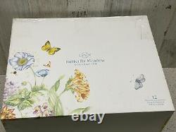 Lenox Butterfly Meadow Turquoise 12-piece Dinnerware Set 871196 New