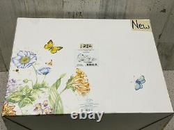 Lenox Butterfly Meadow Turquoise 12-piece Dinnerware Set 871196 New
