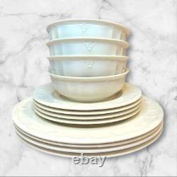 Lenox Casual Elegance 16pc Dinnerware Set White Great Cond Gently Used