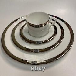 Lenox Classic Collection Jewel Platinum Fine Bone China Dinnerware for 8