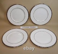 Lenox Classic Collection Pearlescence Platinum 21 Pc Dinner Set Excellent