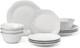Lenox Dinnerware Set, French Perle White 12-Piece Set, Service For 4, Stoneware