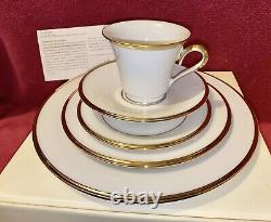 Lenox Eternal Gold Banded Bone China 5-Piece Place Setting- 2 Sets New in Box