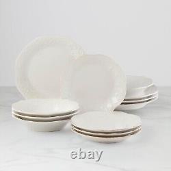 Lenox French Pearl White 12-Piece Dinnerware Set