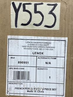 Lenox French Pearl White 12-Piece Dinnerware Set 890951 New