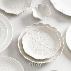 Lenox French Perle Scallop 12 Piece Dinnerware Set 17.70 LB White