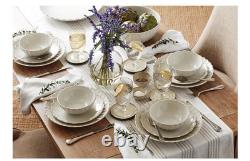 Lenox French Perle Scallop 12-Piece Dinnerware Set White