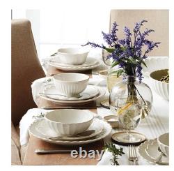 Lenox French Perle Scallop 12-Piece Dinnerware Set White