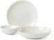 Lenox French Perle Scallop White 12-Piece Dinnerware Set, Service for 4