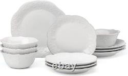 Lenox French Perle White 12-Piece Dinnerware Set