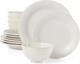 Lenox French Perle White Groove 12-PC Dinnerware set-ITEM MISSING ONE BIG PLATE